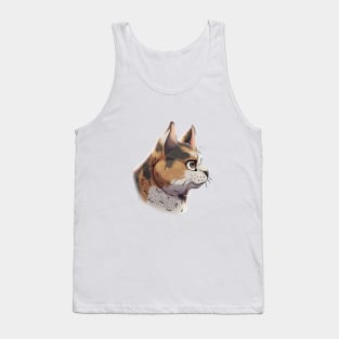 Tortoiseshell Torbie British Shorthair Side Portrait Tank Top